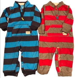 18 month fleece rompers boy
